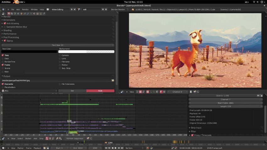 Melhores Editores de vídeos grátis 5 Blender - Editor de vídeo e modelagem 3D