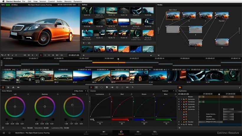 Melhores Editores de vídeos grátis 4 Davinci resolve - Editor de vídeo versão grátis