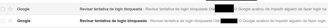 Usando o Gmail para enviar emails da VPS WordPress 4 Email - Mensagens de acesso bloqueado