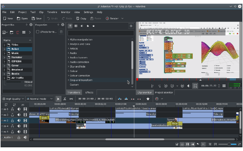 Kdenlive - Editor de vídeos