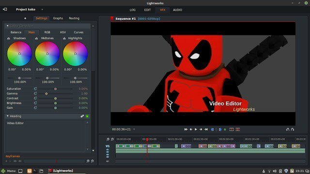 Melhores Editores de vídeos grátis 2 Lightworks - Editor de vídeo