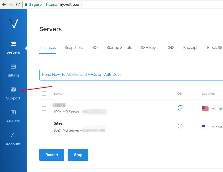 Usando o Gmail para enviar emails da VPS WordPress 1 Vultr - Suporte
