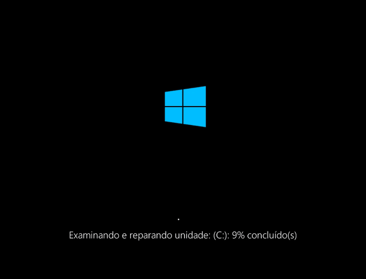 Como resolver o erro Chkdsk sendo executado