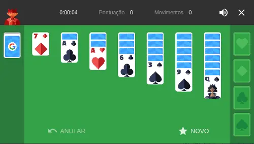 14 Jogos do Google para você se divertir 10 Jogos do Google - Solitaire