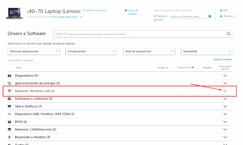 Lenovo Série G não conecta Wifi 4 Lenovo Driver Wireless