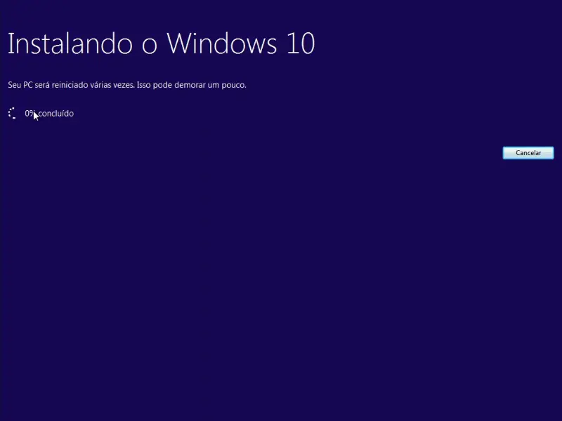 Instalando o Windows 10