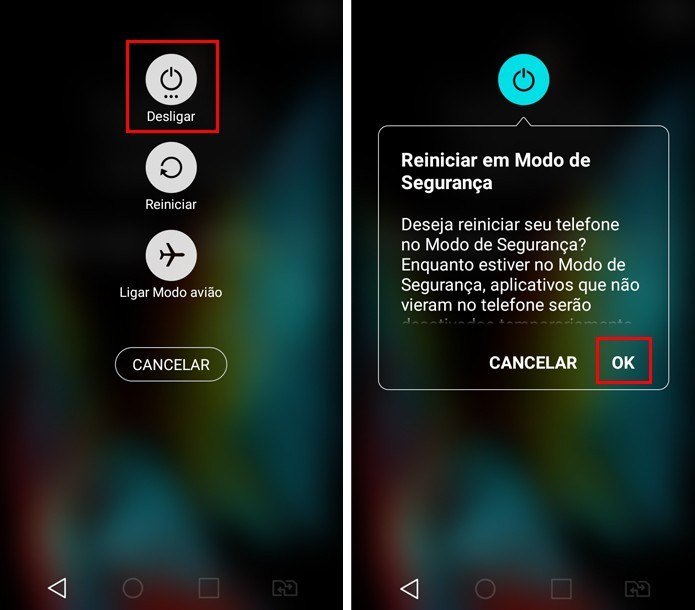 Reiniciar Android em Modo de Seguranca