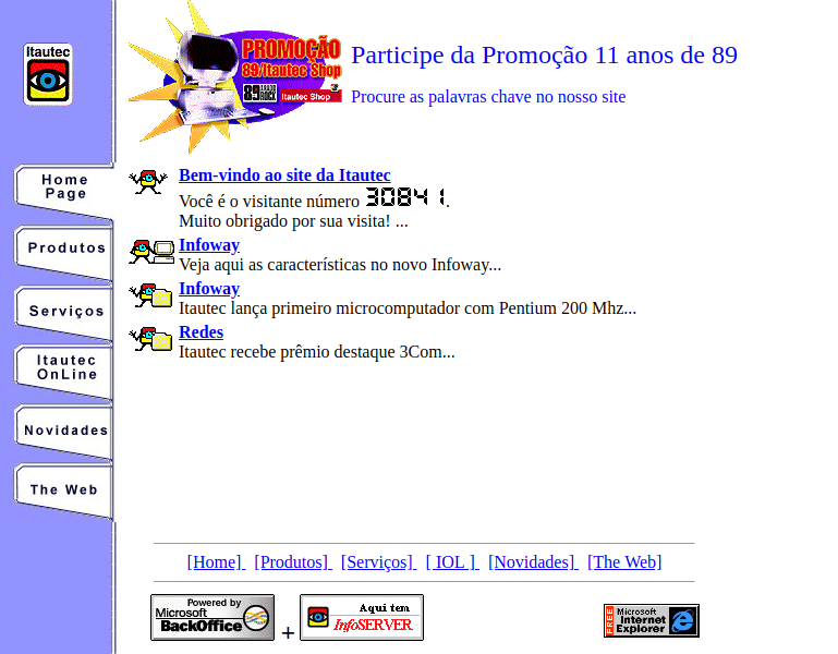 30 anos de WWW - Veja 20 sites da década de 90 e 2000 1