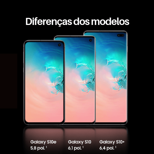 Samsung Galaxy S10 - Diferenças dos modelos