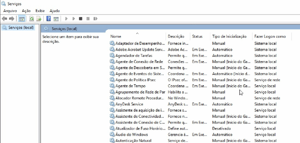 Consertando Aplicação bloqueada para sua proteção 5 Serviços do Windows aberto novamente