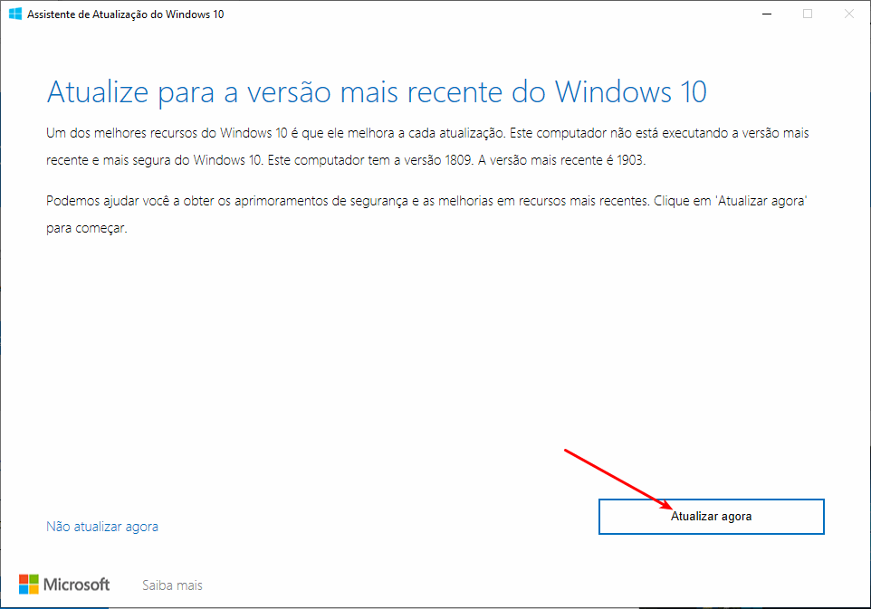 Como obter a atualização de maio/2019 do Windows 10 3