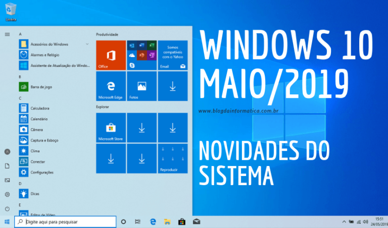 Windows 10 - Novidades da atualização de maio/2019