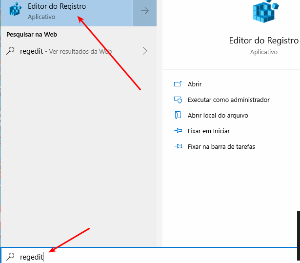 Executar Regedit