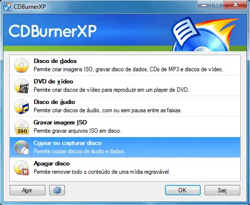 Como criar arquivos ISO no Windows, Mac e Linux 1 Selecionar Copiar ou Capturar Disco