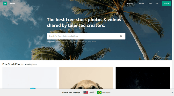Sites para baixar imagens grátis 5 Pexels