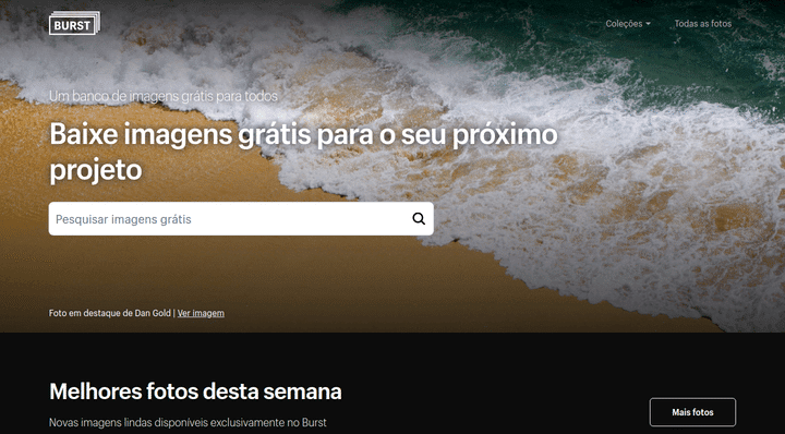 Sites para baixar imagens grátis 9 Burst