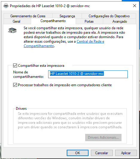 Compartilhamento de impressoras na rede Windows de maneira rápida e correta 2