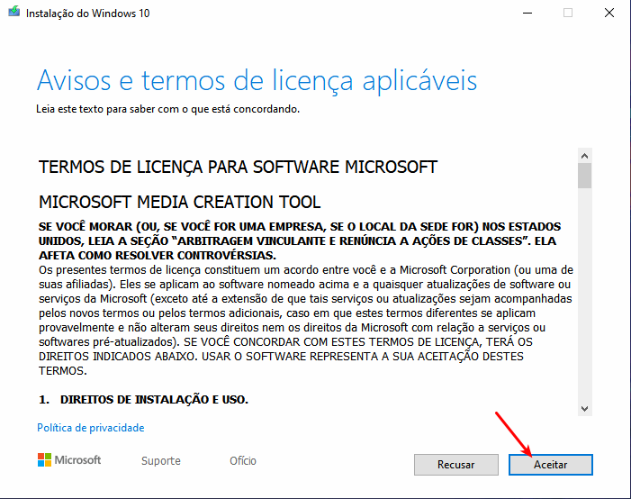 Baixar Windows 10 e gravar em pendrive 1 Windows 10 - Media Creation Tool 1903