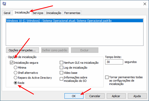 Servidor DNS não está respondendo 7 Inicialização do msconfig