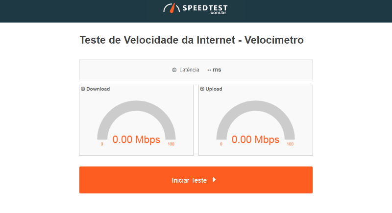 Speedtest.com.br - Site brasileiro de velocidade de Internet