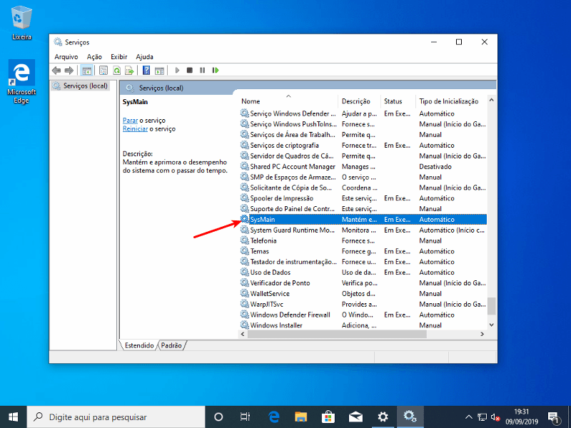 Configurações para deixar seu Windows 10 mais rápido 2 Sysmain