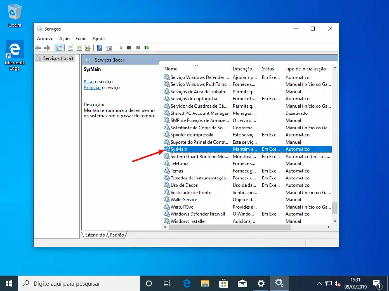 Configurações para deixar seu Windows 10 mais rápido 2 Sysmain
