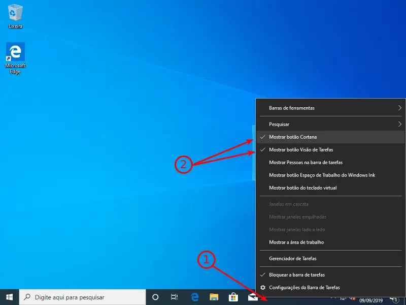 Configurações para deixar seu Windows 10 mais rápido 5 Barra de tarefas