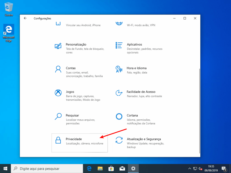 Configurações para deixar seu Windows 10 mais rápido 13 Controle de privacidade