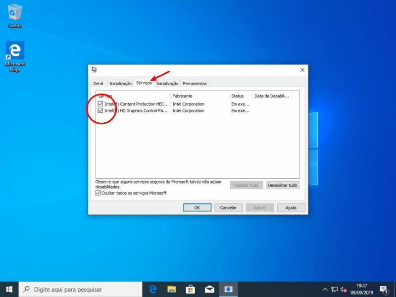 Configurações para deixar seu Windows 10 mais rápido 20 Serviços inicializados