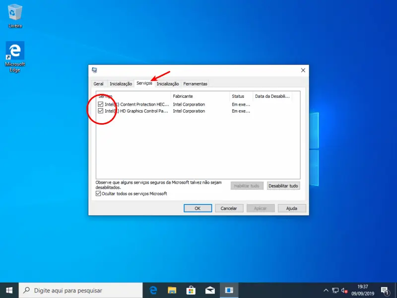 Configurações para deixar seu Windows 10 mais rápido 20 Serviços inicializados