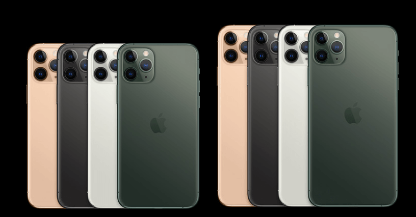 Cores iPhone 11 Pro e Pro Max