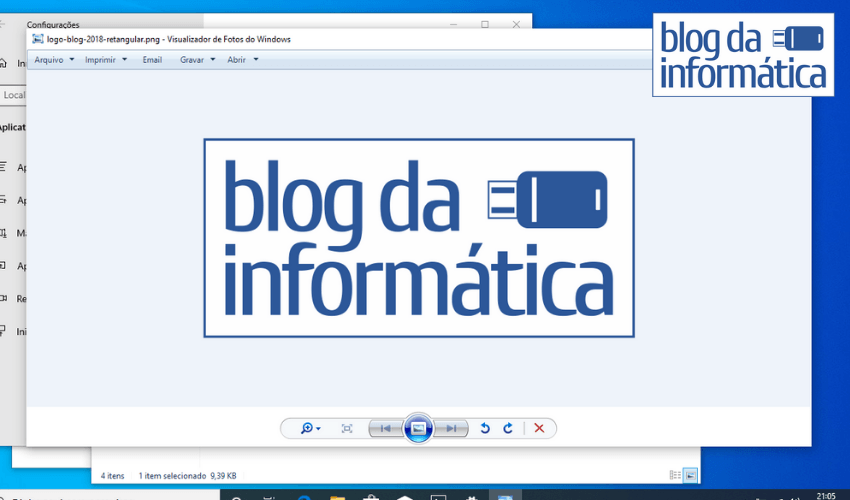 Visualizador de imagens padrão do Windows 10
