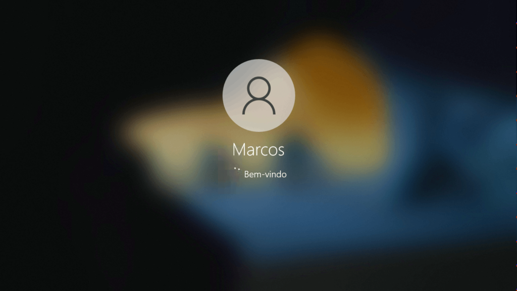 Criar usuários no Windows 10 14 Entrando na nova conta