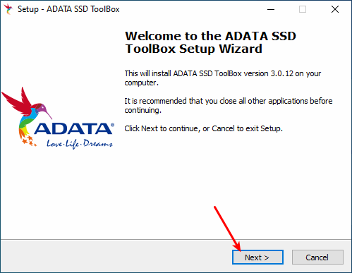 Instalação do Adata SSD Toolbox - Parte 1