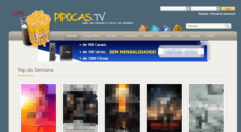Melhores sites para Baixar Legendas na Internet 2 Site pipocas.tv