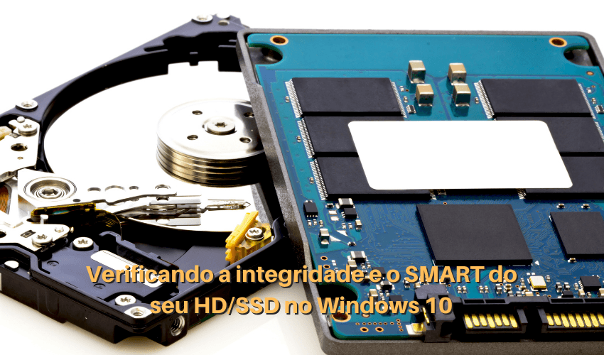 HD e SSD abertos, lado a lado