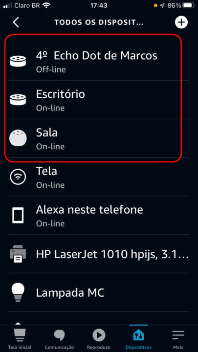 Remover o Echo Dot da sua conta Amazon 8 Dispositivo removido