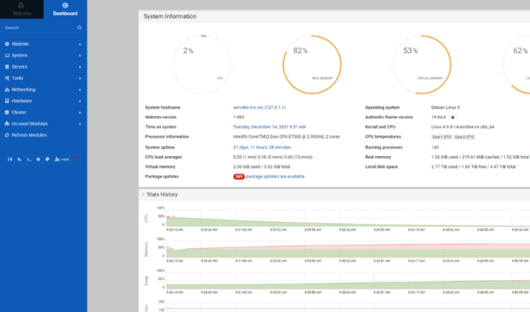 Instalar o Webmin no Debian