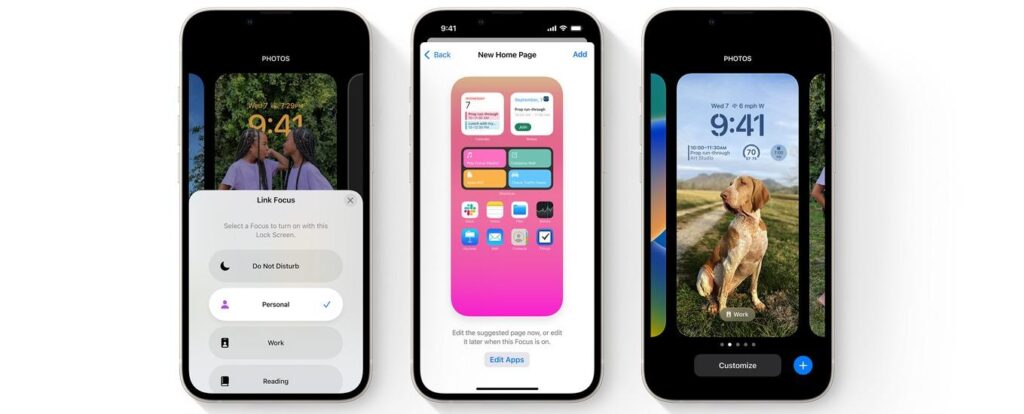 Principais novidades do iOS16 2 Configure e mude o seu foco no iOS16