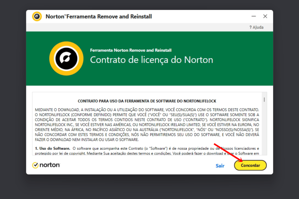 Ferramenta para desinstalar Norton