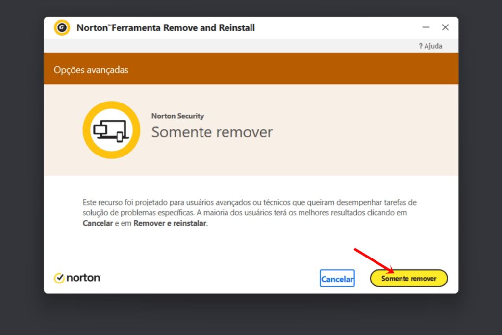 Ferramenta para desinstalar Norton