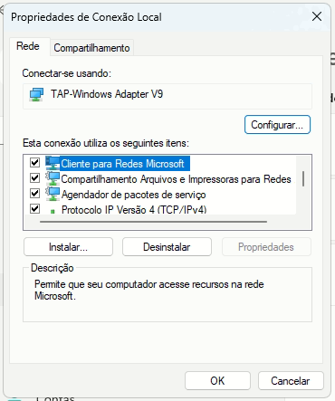 Acionar propriedades da placa de rede no Windows 11 3 Mexer nas propriedades da placa de rede