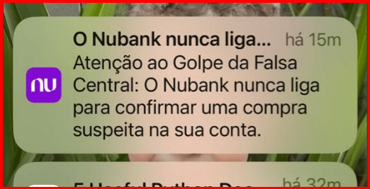 Golpe Nubank 3 Comunicação do Nubank