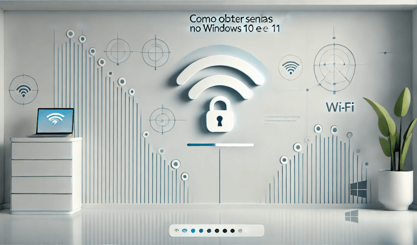 Destaque de descobrir senhas do WiFi no Windows 10 e 11