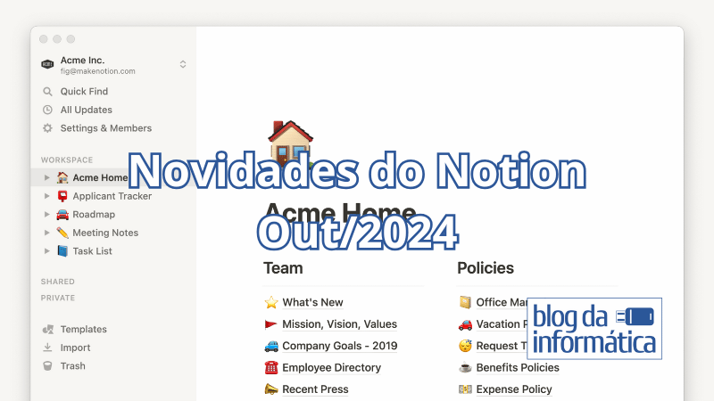 Novidades do Notion Outubro/2024