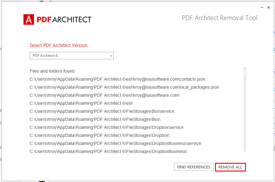 Como desinstalar o PDF Architect (Guia definitivo para quando ele não sai) 3 Removendo a