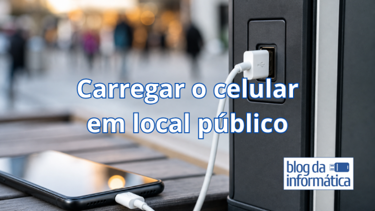 Carregar celular em local público
