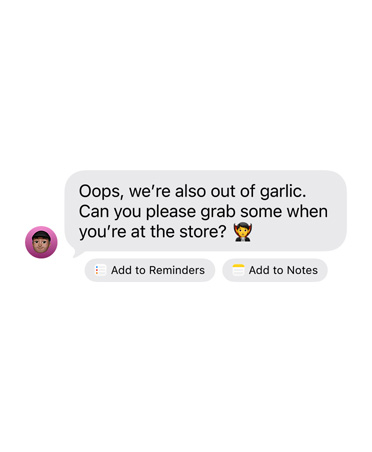 Siri AI: Apple Inteligence sugestões- Divulgação Apple ios27-apple-intelligence-sugestoes-acoes-imessage
