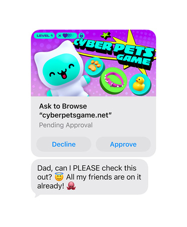 Controle parental Pergunte para navegar - Divulgação Apple ios27-ask-to-browse-aprovacao-parental-navegar-internet
