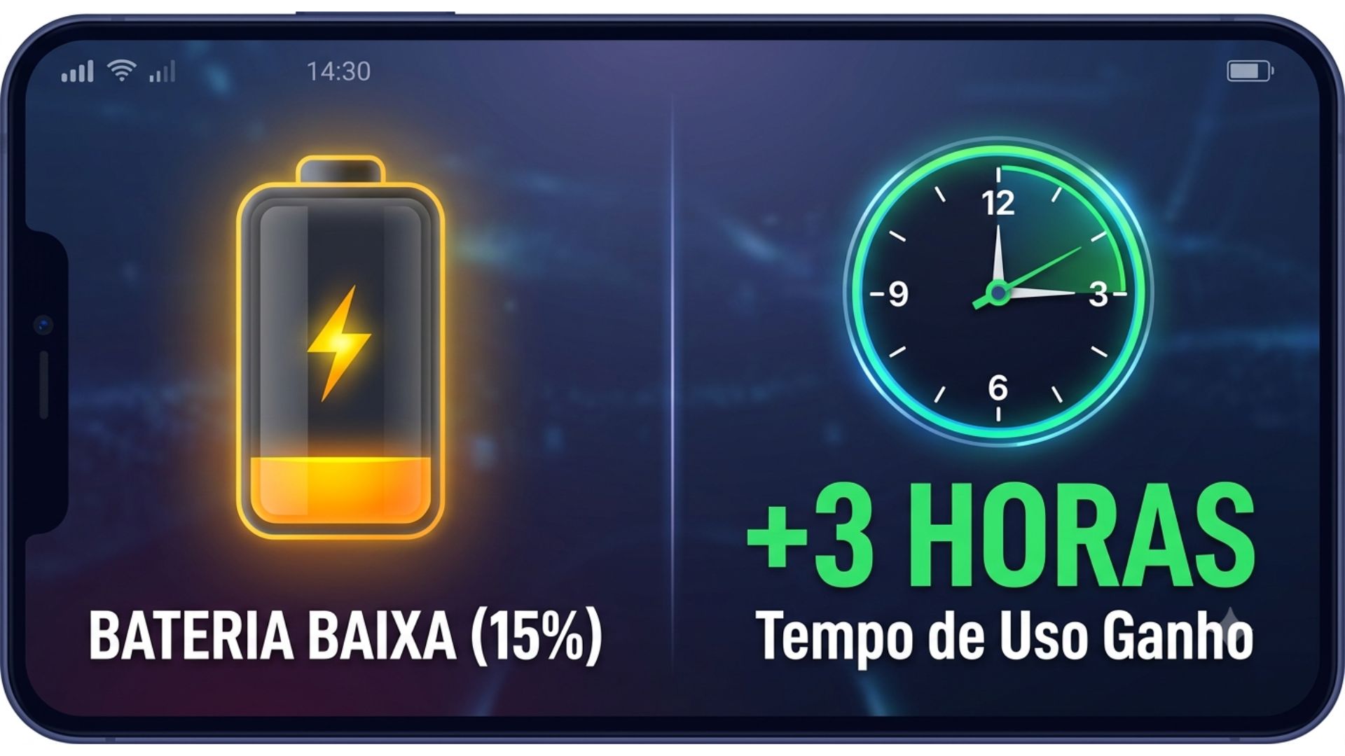 Consumo bateria no modo econimia